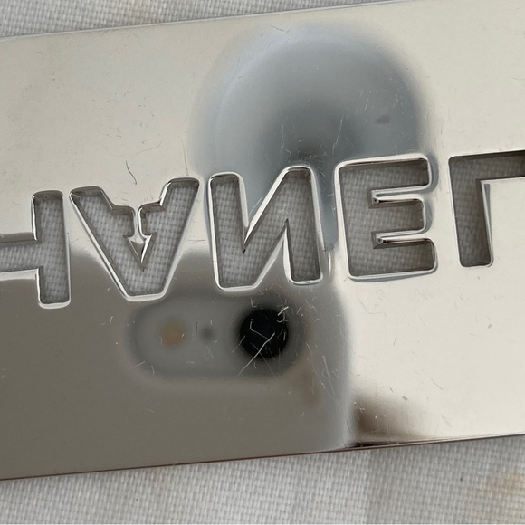 Chanel Vintage Logo ID Dog Tag Charm - Picture 8 of 8